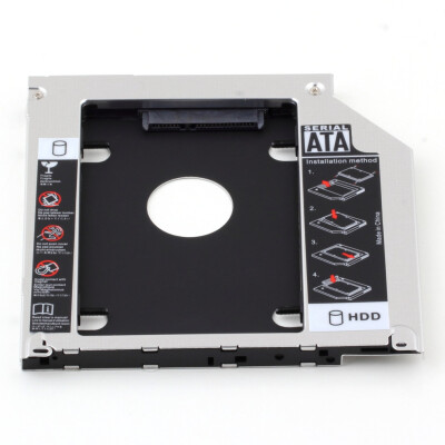 

2nd 9.5mm SATA HDD SSD Hard Drive Caddy Bay for MacBook Pro 13\" 15\" 17