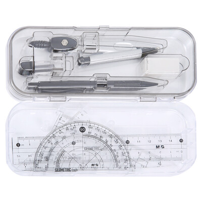

Chenguang ( & G) ACS90867 exam compass ruler triangular ruler protractor drawing combination set 8 sets