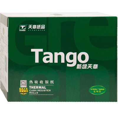 

Tianzhang (TANGO) новый зеленый день глава 57mm * 30mm термальная кассовая бумага / счета / мобильная кредитная карточка машина бумага / бумага для билетов в супермаркете 10 м / рулон 200 рулонов / коробка