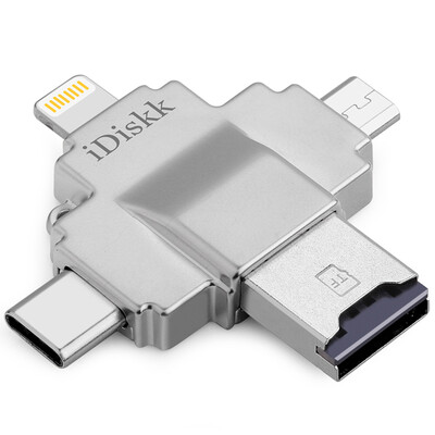 

iDiskk R003 card reader Apple MFi certification iphone Andrew OTG Typ-c computer four with a card reader