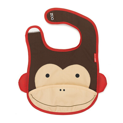 

Jingdong Supermarket] SKIP HOP Cute Zoo Waterproof Bibao Bibao - Monkey 6 months or more