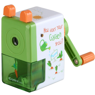 

COMIX interesting students stationery dream pencil sharpener pencil sharpener yellow red blue green pink color random office stationery B2431