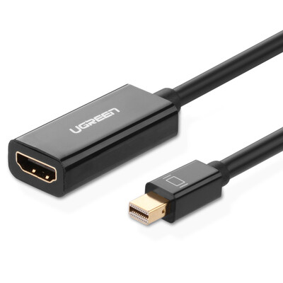 

Green UGREEN Mini DP to HDMI converter HD 4K conversion cable Mini DisplayPort lightning interface adapter Apple Mac then TV 50cm white 10451