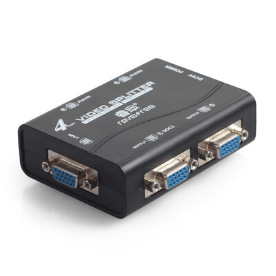 

Rui Fu REVOFREE CY-V2504 vga distributor one quarter split screen high-definition video into a four TV computer divider 4 mouth -250 bandwidth