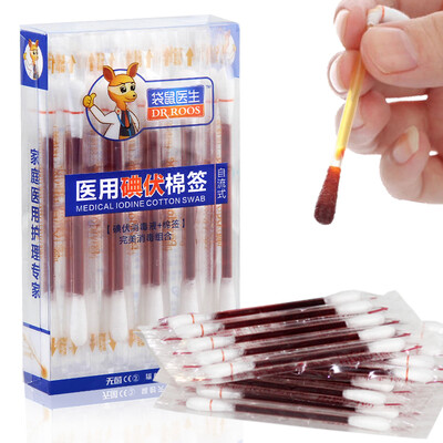 

DRROOS Iodophor Swabs Disinfectant Cotton Buds 20 count