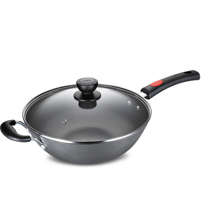 

【Jingdong Supermarket】 Ai Shida 32CM cast iron wok JX8332E gas induction cooker general cooking iron pot