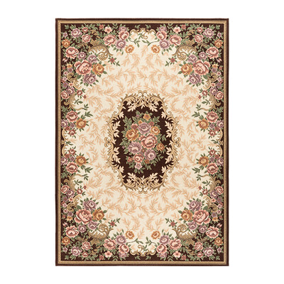 

Jiangnan Ye style elegant Jacquard living room bedroom carpet entrance mat home door mat 80 120cm wine red