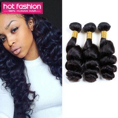 

Top Selling Indian Virgin Hair Loose Wave 8A Unprocessed Virgin Indian Hair 3 Bundles Wavy Human Hair Weave 8-30Inches On Line