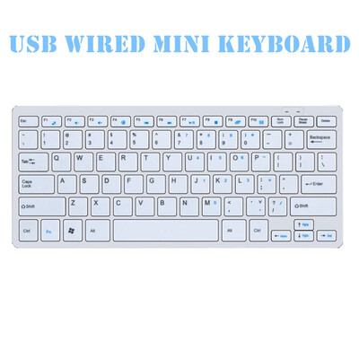 

USB Wired Mini Keyboard Keyboard Keys for Laptop Desktop Gaming Basic Types