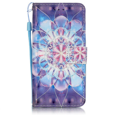 

Colourful Flower Design PU Leather Flip Cover Wallet Card Holder Case for IPHONE 6