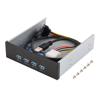 

4 порта USB 3.0 концентратор Мульти 20 Pin расширения Передняя панель привода Кронштейн ПК