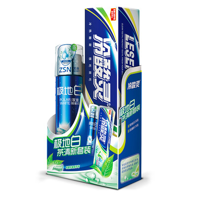 

Cold acid Ling toothpaste polar white white essence ZSN fresh suit polar white 130g 170g tea fresh