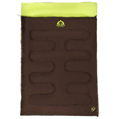 

Heavenly Stone HighRock Outdoor Camping Adult Envelope Double Couple Cotton Sleeping Bag Brown