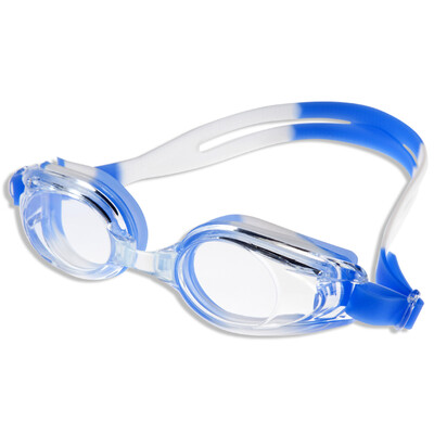 

Qi Hai QIHAI goggles unisex flat swimming goggles 1518 blue white