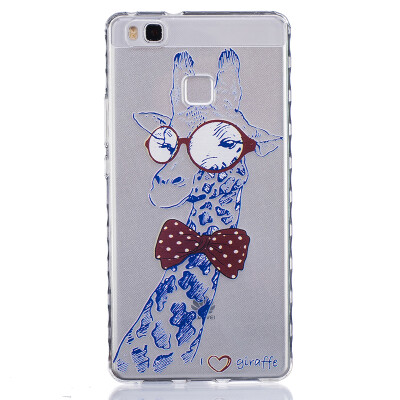 

Giraffe Pattern Soft Thin TPU Rubber Silicone Gel Case Cover for HUAWEI P9 Lite