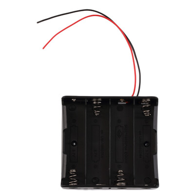 

Plastic Battery Storage Case Box Holder For 4 x 18650 3.7V With Wire Leads