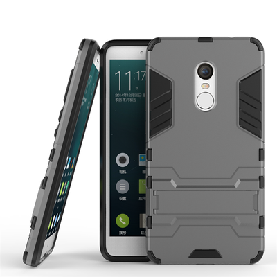 

Серый Slim Robot Armor Kickstand Ударопрочный жесткий корпус из прочной резины для XIAOMI RedMi Note4