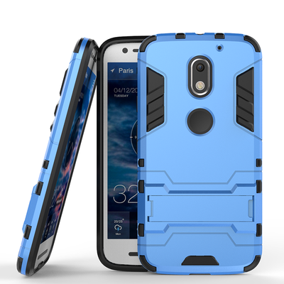

Синий Slim Robot Armor Kickstand Ударопрочный жесткий корпус из прочной резины для MOTO E3/ROKRE3