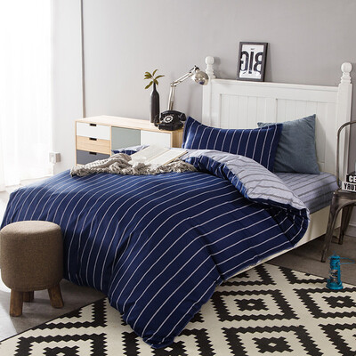 

YINGXIN cotton student bed set (duvet cover/fitted sheet/pillow case) 1.2m bed