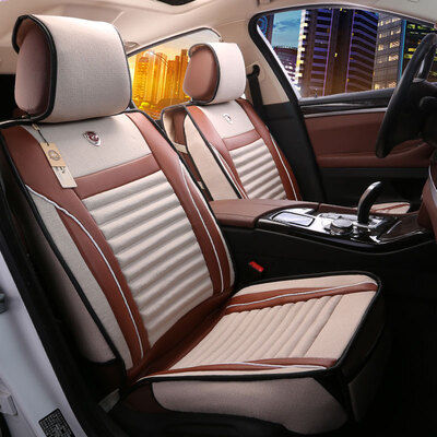 

BOLISH five four seasons GM car seat car seat cushion winter cushion imitation linen health all-inclusive car seat cover car seat pad leather standard cayenne yellow