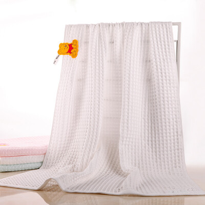 

Disney (Towers) Towel Home Textiles Winnie the Pooh Hollow Waffles Bath Towel Class A Cotton Baby Hanging Design W White 70 * 140cm