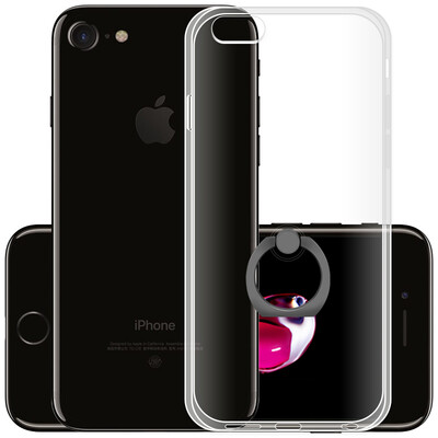 

Яблочный пирог СПИД iphone7 iphone7 телефон оболочки мобильный телефон защитная оболочка Выдерживает падение скобка прозрачная оболочка черного кольца пряжки 4,7 дюйма