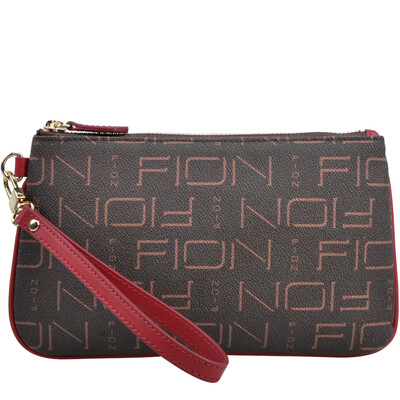 

Fion (FION) сумки дамы pvc случайные моды печать ручная сумка длинный раздел молния ручной мешок FPLL / PBRRD / BT001 красный / коричневый