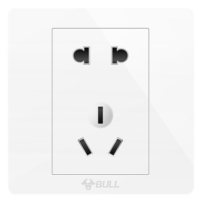 

Bull (БЫК) серия переключатель гнездо G07 двойного выключатель гнездо одного пяти отверстий отверстия 86 панели G07E334 белого