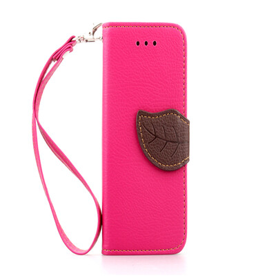 

Pink Design PU Leather Flip Cover Wallet Card Holder Case for Apple iPhone 4G/4S