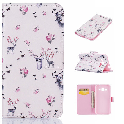 

Deer Design PU Leather Flip Cover Wallet Card Holder Case for SAMSUNG GALAXY J3 J310