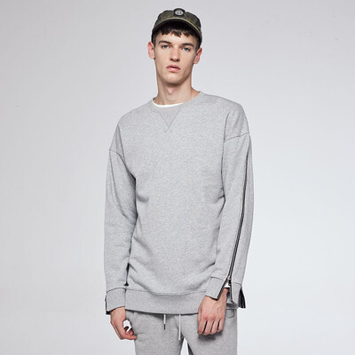 

Wei Xiu (viishow) Men's sweater youth round neck collar coat WDZ9763 gray XL