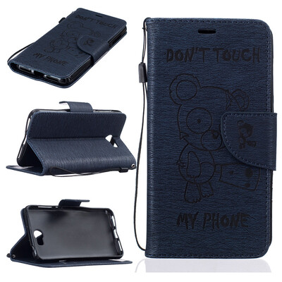 

Blue Bear выбитый PU кожаный бумажник чехол Классический откидная крышка с подставкой Функция и слот кредитной карты для HUAWEI Y5