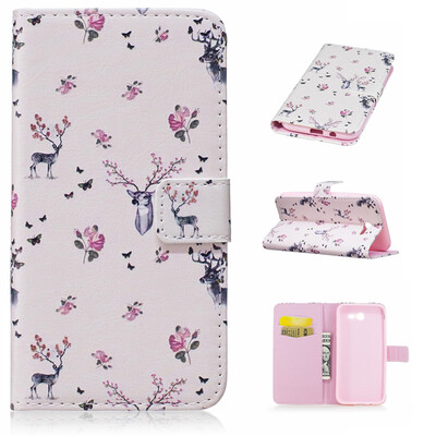 

Deer Design PU Leather Flip Cover Wallet Card Holder Case for Samsung Galaxy J3 2017J311