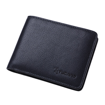 

Wooden Dolls (TUCANO) Men's short money wallet head layer of leather cross section casual simple men's wallets WAA2233A-88L0 blue