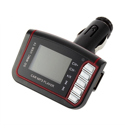 

LCD Автомобильный MP3-плеер карты беспроводной FM передатчик USB TF + пульт дистанционного управления