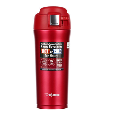 

Zojirushi ZO JIRUSHI 480ml нержавеющей стали вакуумные чашки холодной автомобильных транспортных средств термос кружки жидкого стекла красный СМ-YAF48-РА