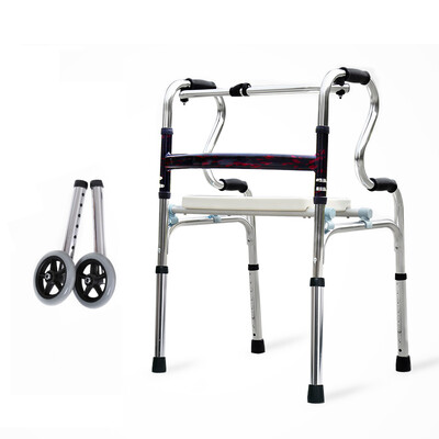 

Yade dual portable walker elderly pulley four-foot crutches collapsible elderly walking aids 8209HJ