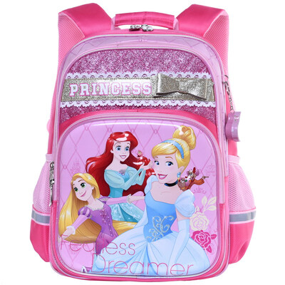 

Disney Disney Princess children&39s school bag female models print cartoon backpack primary school students bag PB0355A pink
