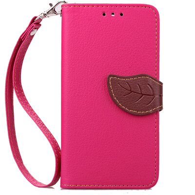 

Pink Design PU Leather Flip Cover Wallet Card Holder Case for LG G3 Beat/Mini