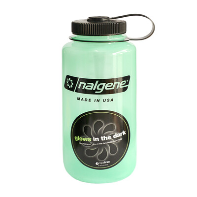 

Loctite (nalgene) пластиковая космическая чашка 1000 мл широкий рот спортивный портативный чайник открытый водяной флакон светящийся зеленый 2178-2031