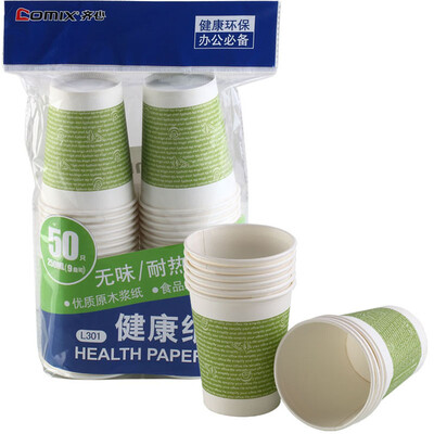 

Comix) 100 Pack 250ml 9 Ann Thickness Disposable Cup / Paper Cup Office Stationery L302