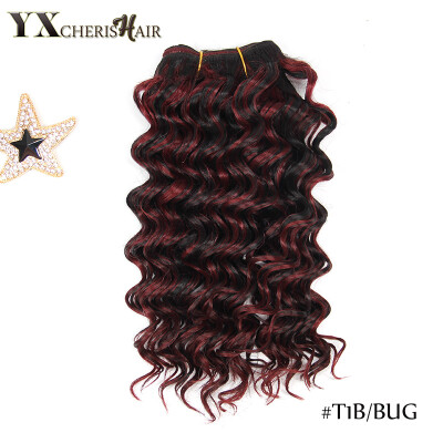 

2017 Hot Sale T1B BUG 100% Kanekalon Curly Tissage Synthetic Deep Wave Hair Extensions Freetress Deep Wave Crochet Hair