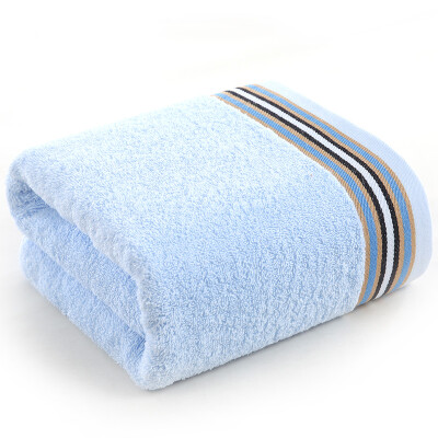 

According to Cleansing 1631 cotton satin color bath towel blue bath towel single piece 68 137cm 310g