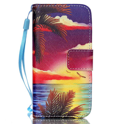 

Coconut Water Design PU Leather Flip Cover Wallet Card Holder Case for SAMSUNG S5