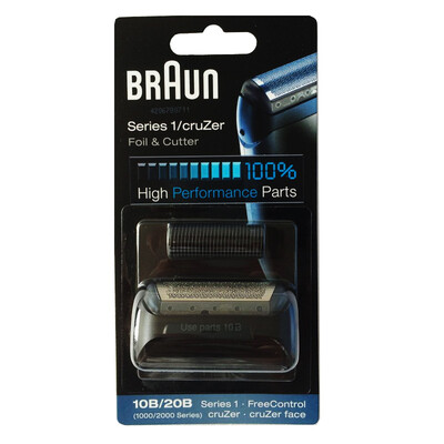 

Braun 10B20B 10002000 Series Foil & Cutter Replacement with High Performance Free Control 180 190 1775 1735 2675 5728 5729