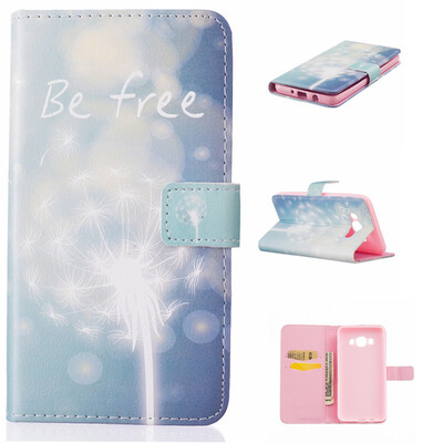 

Green dandelion Design PU Leather Flip Cover Wallet Card Holder Case for SAMSUNG GALAXY J5 2016J510