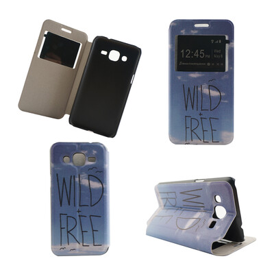 

Wild Free Design Кожа PU откидной крышки Кошелек для карты Держатель чехол для Samsung Galaxy J2