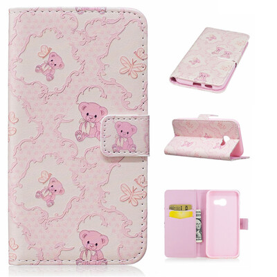 

Little bear Design PU Leather Flip Cover Wallet Card Holder Case for Samsung Galaxy A5 2017A520