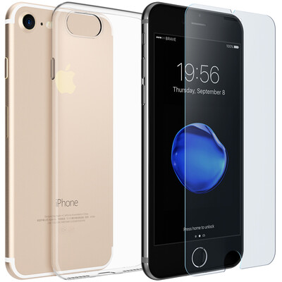 

[2] устанавливает Apple, телефон оболочка BIAZE iPhone7 стали пленка 7 + 0.28mm стеклянной пленки защитного рукава новой машины пакет свежие пакеты -JK137