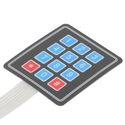 

Matrix Array 12 Key Membrane Switch Keypad Keyboard For Arduino AVR 4 x 3
